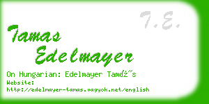 tamas edelmayer business card